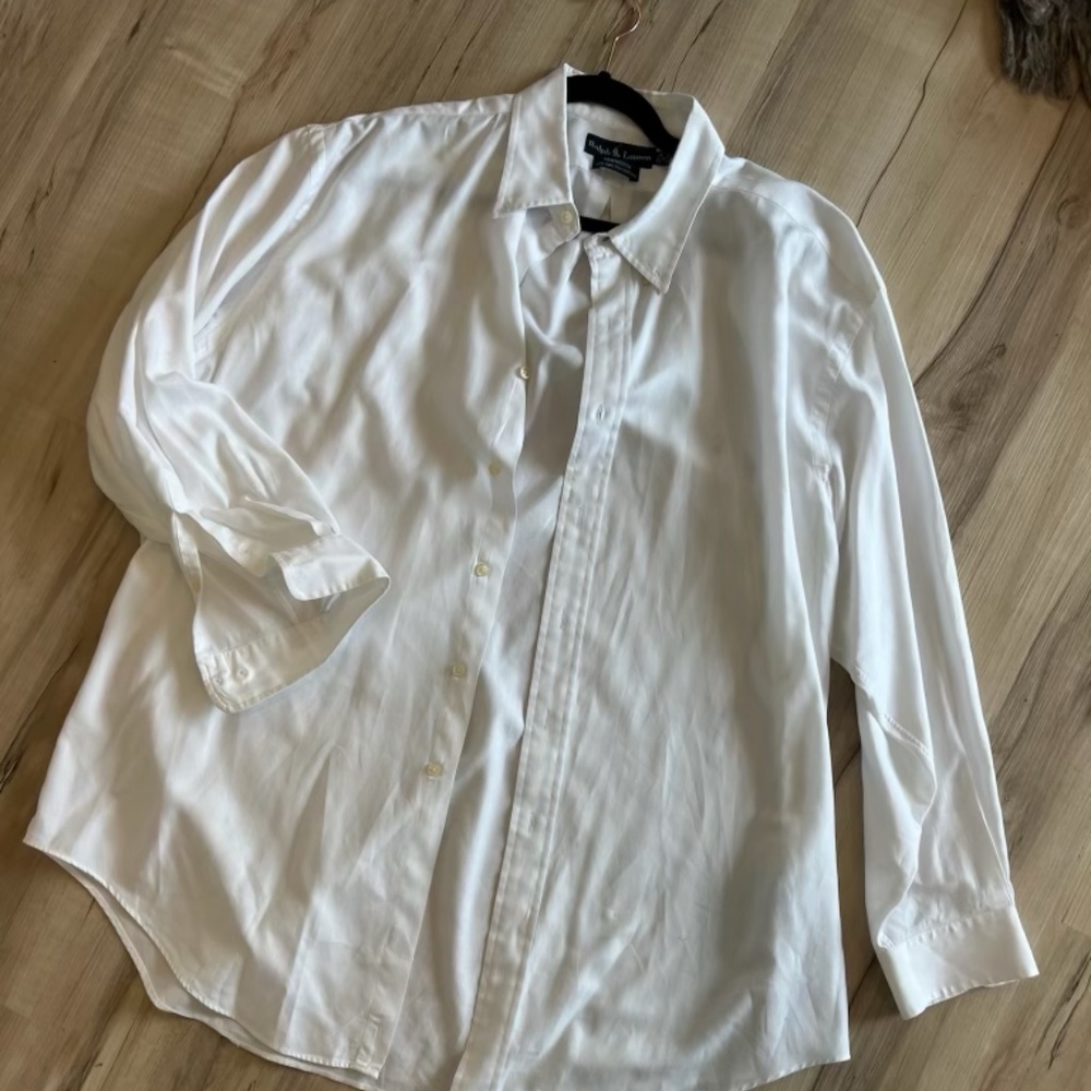 Ralph Lauren Oversized White Button Up